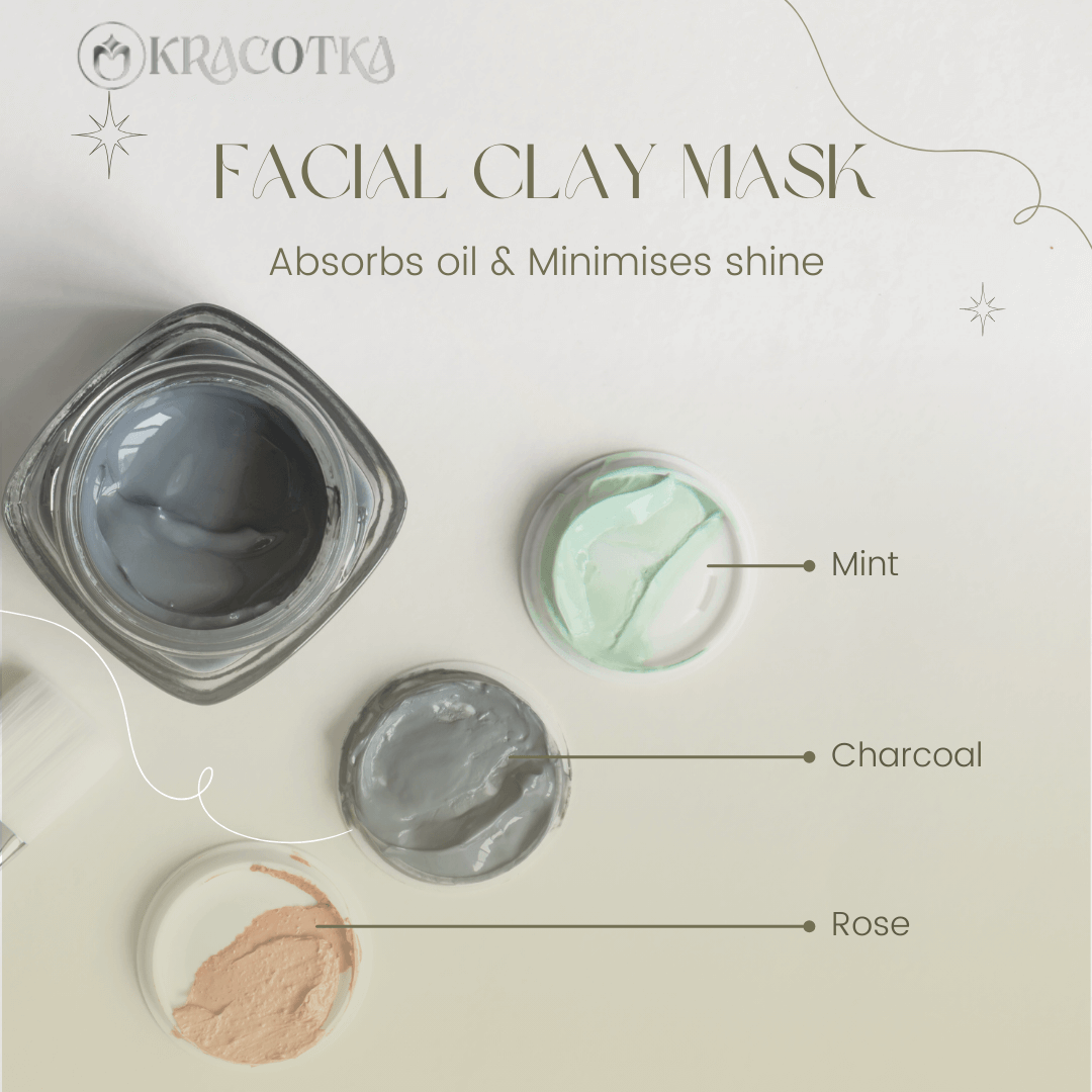 Grey Minimalist Description Of Clay Mask Instagram Post